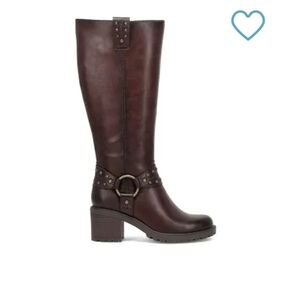 NWOB Frye and Co. Womens Adriane Stacked Heel Riding Boots In Size 9